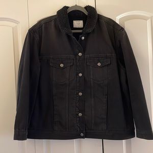 Old Navy Sherpa Lined Denim Jacket.